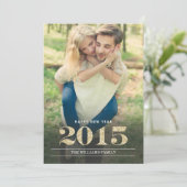 Nieuwjaarskaarten | 2015 feestdagenkaart (Staand voorkant)