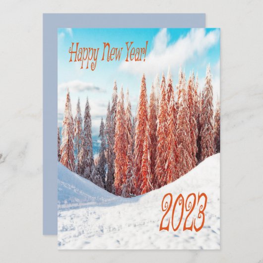 Nieuwjaarskaarten, 2023, (Voorkant / Achterkant)