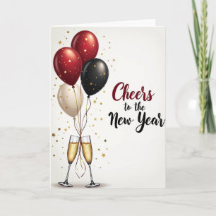 Nieuwjaarskaarten met felicitatie kaart