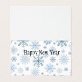 Nieuwjaarskaartontwerp Kaart (Buitenkant ongevouwen)