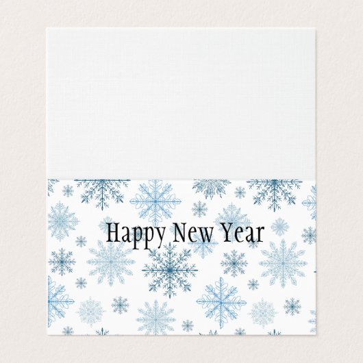 Nieuwjaarskaartontwerp Kaart (Buitenkant ongevouwen)