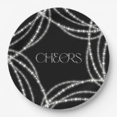 Nieuwjaarskaas met pieklampjes papieren bordje (Voorkant)