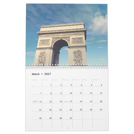 nieuwjaarskalender kalender (Mar 2027)