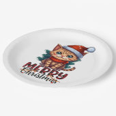 Nieuwjaarskat Papieren Bordje (Gekanteld)