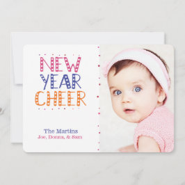  nieuwjaarskleuren, heldere kleuren feestdagenkaart