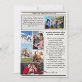 Nieuwjaarskrant Foto Collage Kerstmis  Feestdagenkaart (Achterkant)