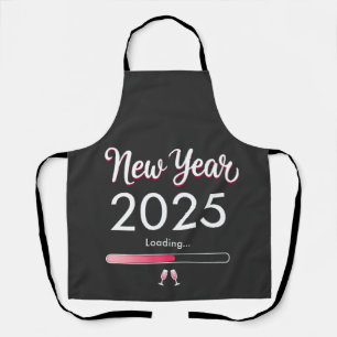 Nieuwjaarslading 2025 Gelukkig Nieuwjaar Kerstmis  Schort