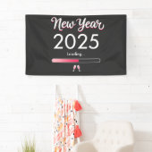 Nieuwjaarslading 2025 Gelukkig Nieuwjaar Kerstmis  Spandoek (Insitu)