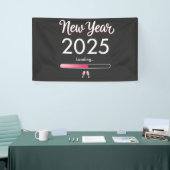 Nieuwjaarslading 2025 Gelukkig Nieuwjaar Kerstmis  Spandoek (Beurs)