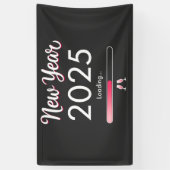 Nieuwjaarslading 2025 Gelukkig Nieuwjaar Kerstmis  Spandoek (Verticaal)