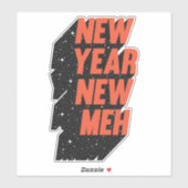nieuwjaarsmaand sticker (Vel)