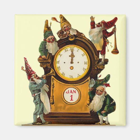 nieuwjaarsmagneet magneet (Voorkant)