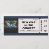 Nieuwjaarsmuziekconcert Aangepast Ticket Kaart (Voorkant)