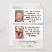 Nieuwjaarsnieuwsbrief met aangepaste foto's kaart (Achterkant)