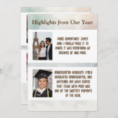 Nieuwjaarsnieuwsbrief met aangepaste foto's kaart (Voorkant / Achterkant)