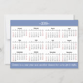 Nieuwjaarsofferte 2019 Kalendermagneet Magnetische Uitnodiging (Voorkant)