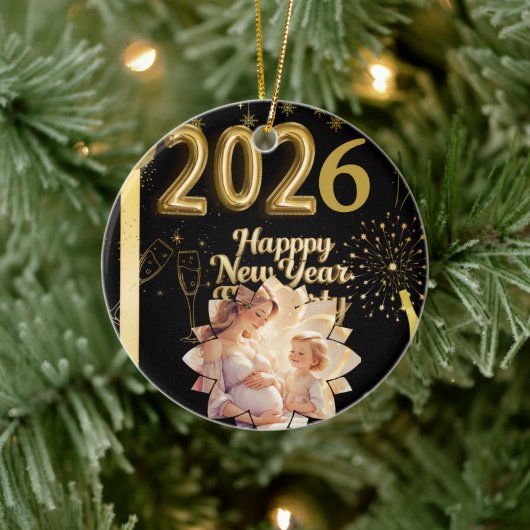 Nieuwjaarsornament Keramisch Ornament (Boom)