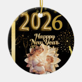 Nieuwjaarsornament Keramisch Ornament (Voorkant)