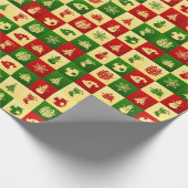 Nieuwjaarspatroon. Kleurmozaïek. 2018. Cadeaupapier (Hoek)