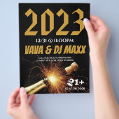 Nieuwjaarspublicatiebrochure voor evenementen flyer (Hand)