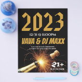 Nieuwjaarspublicatiebrochure voor evenementen flyer (Enkel)