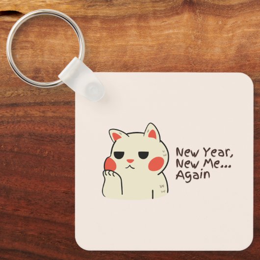 Nieuwjaarsquote Sleutelhanger (Voorkant)