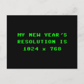 Nieuwjaarsresolutie 1.024 x 768 feestdagenkaart (Voorkant)