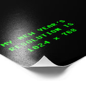 Nieuwjaarsresolutie 1.024 x 768 foto afdruk (Hoek)