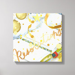 Nieuwjaarsresolutie Collectie Canvas Afdruk