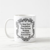 Nieuwjaarsresolutie - Een MisterP-Mok Koffiemok (Links)