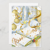 Nieuwjaarsresolutie Feestdagenkaart (Voorkant / Achterkant)