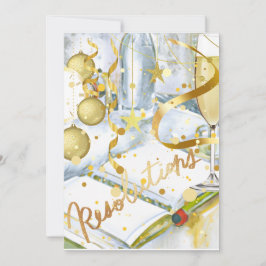 Nieuwjaarsresolutie Feestdagenkaart