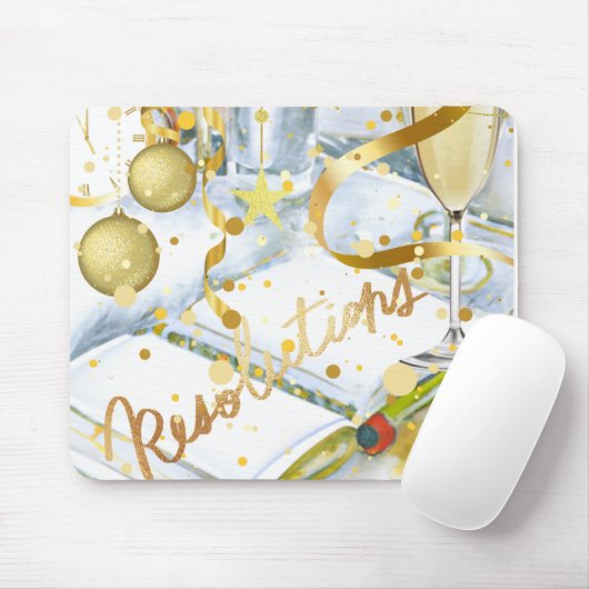 Nieuwjaarsresolutie Muismat (Met muis)