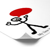 Nieuwjaarsresolutie Yelling Poster (Hoek)