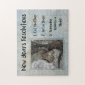 Nieuwjaarsresoluties Eekhoorn Jigzaag Puzzle Legpuzzel (Verticaal)