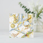 Nieuwjaarsresoluties Feestdagenkaart (Staand voorkant)