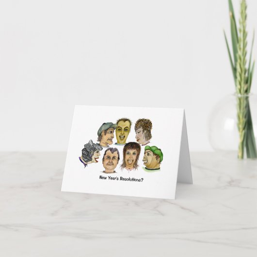 Nieuwjaarsresoluties zijn Casual beloften Kaart (Voorkant)