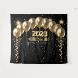 Nieuwjaarsserie reünie foto achtergrond wandkleed