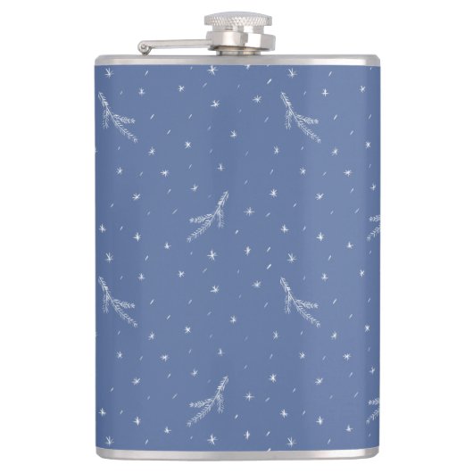 Nieuwjaarssneeuw Heupfles (Voorkant)