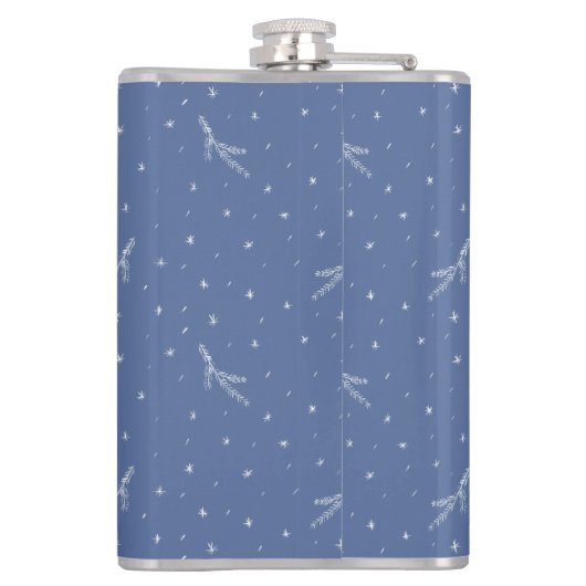 Nieuwjaarssneeuw Heupfles (Achterkant)