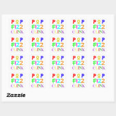 Nieuwjaarsstickers Vierkante Sticker (Vel)