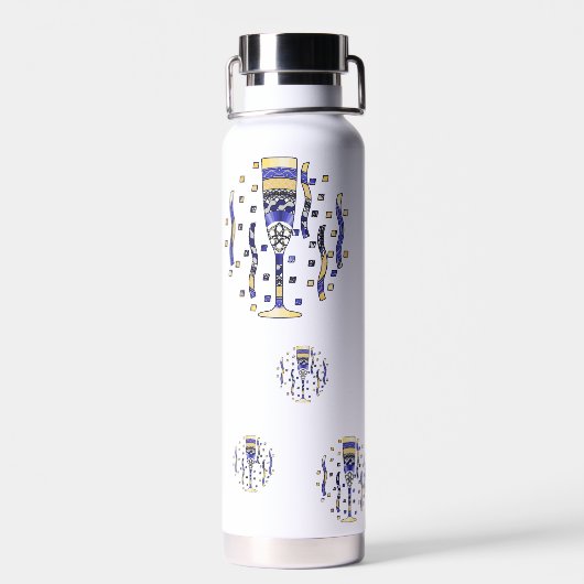 Nieuwjaarstoost Waterfles (Achterkant)