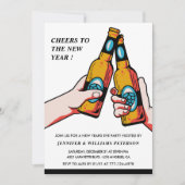 Nieuwjaarsuitnodiging Beer Merry Kaart (Voorkant)