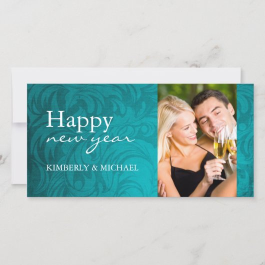 Nieuwjaarsuitnodiging Fotokaarten Feestdagenkaart (Voorkant)