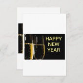 nieuwjaarsuitnodiging kaart (Voorkant / Achterkant)