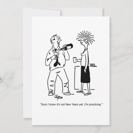 Nieuwjaarsuitnodiging Kaart (Voorkant)