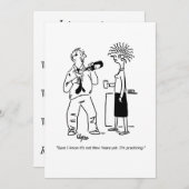 Nieuwjaarsuitnodiging Kaart (Voorkant / Achterkant)