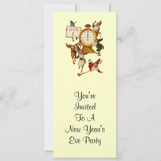 nieuwjaarsuitnodiging kaart (Achterkant)