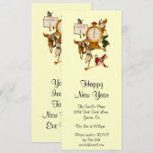 nieuwjaarsuitnodiging kaart (Voorkant / Achterkant)