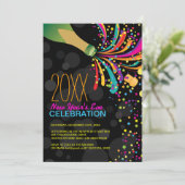  nieuwjaarsuitnodiging kaart (Staand voorkant)